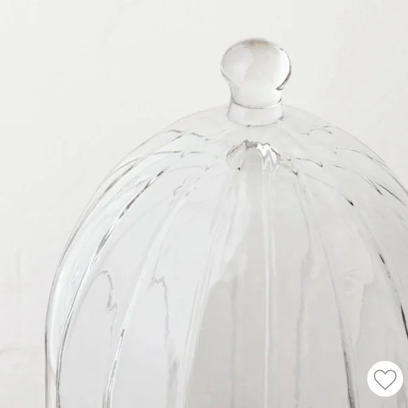 Hearth & Hand with Magnolia 11.5" Decorative Cloche Clear Dome with Base - Picture 3 of 3